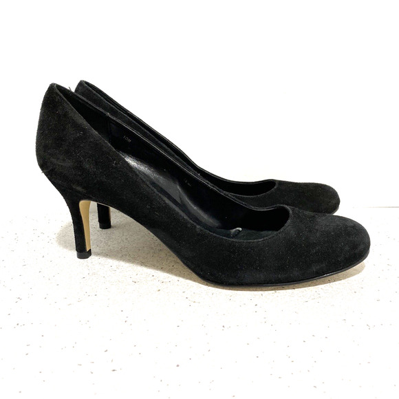 Vaneli black suede high heel pumps dressy US 10M shoes career events classic - Picture 5 of 10